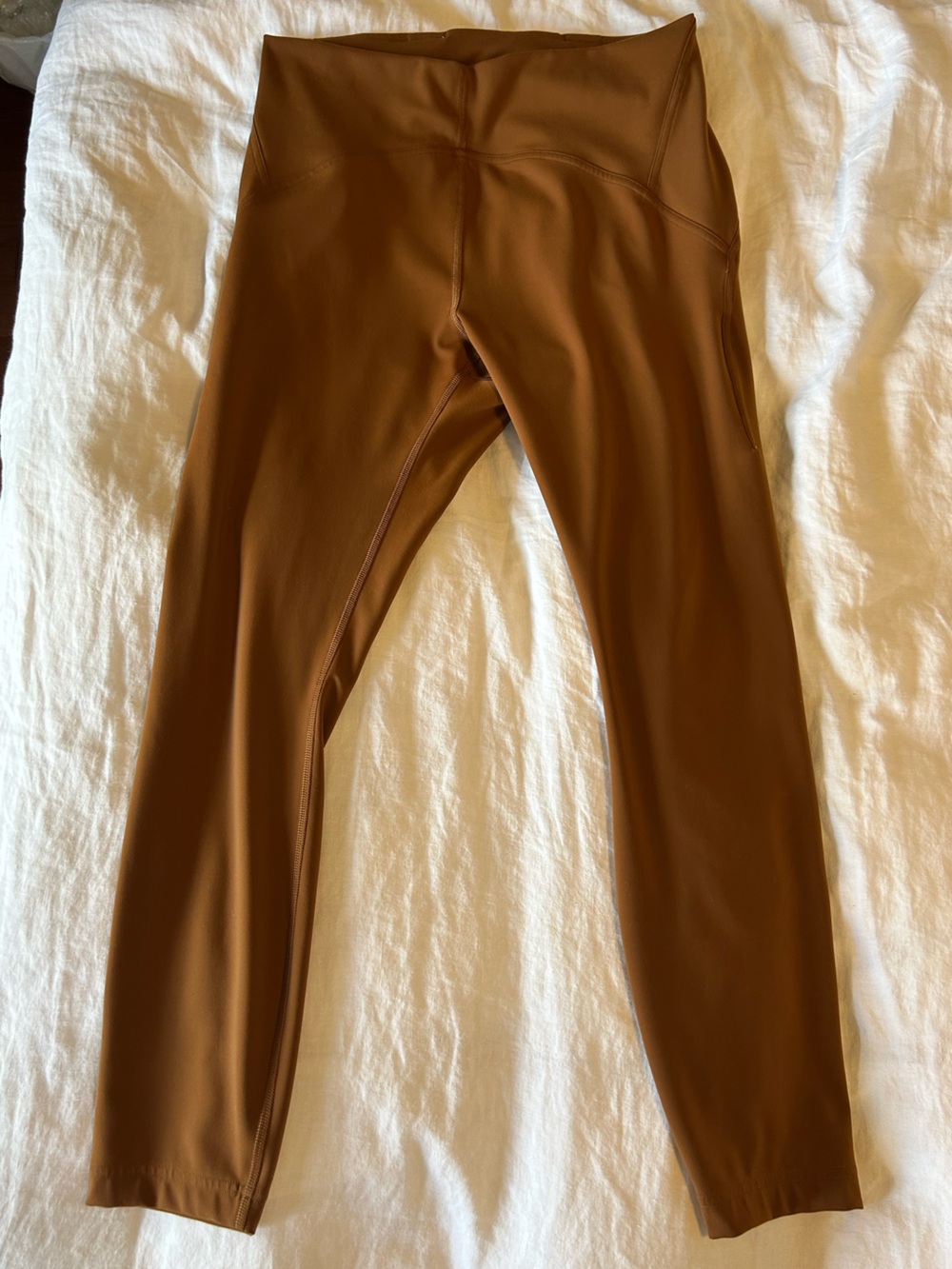 lululemon athletica High-Rise Crop Leggings in Rust Brown - Picture 3 of 9